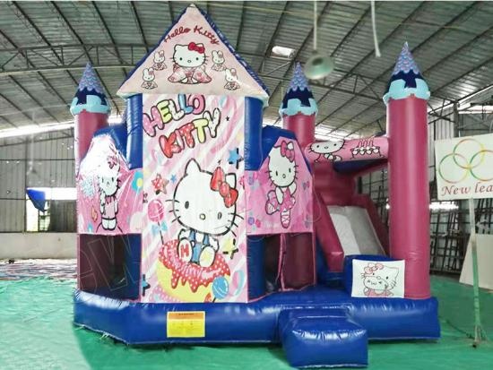 Party jumping castle with slide