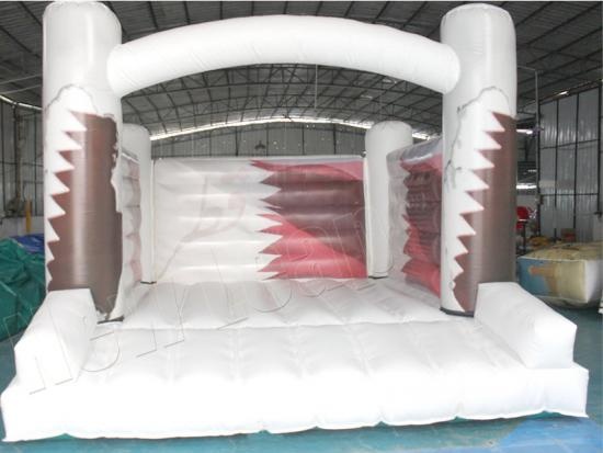 White inflatable jumping castle