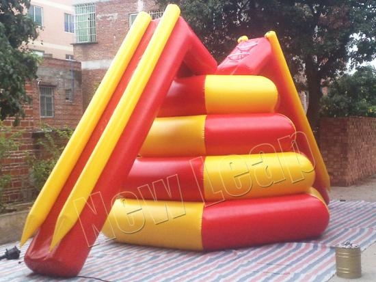 cheap Aqua Floating Water Slide Climb Tower Inflatable Games