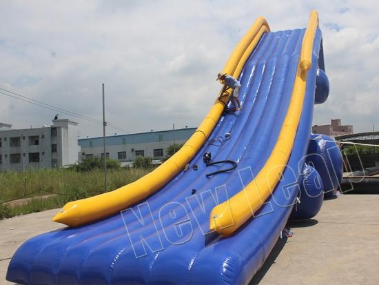 Inflatable boat dock slide