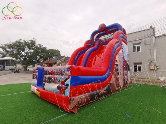cheap Outdoor Giant Commercial Inflatable Spiderman Bouncy Slide for Kids