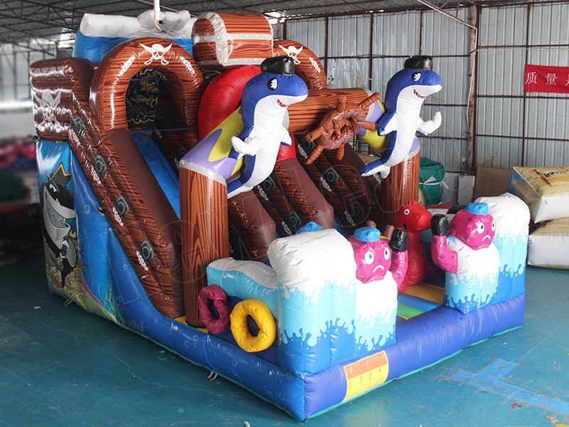 sea world inflatable slide