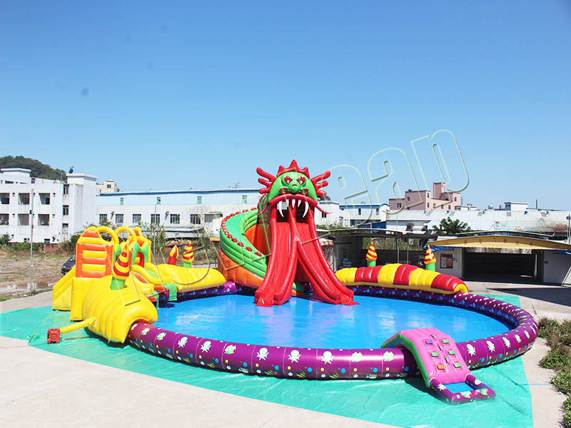 inflatable pool slide