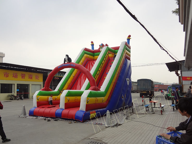 inflatable dry slide