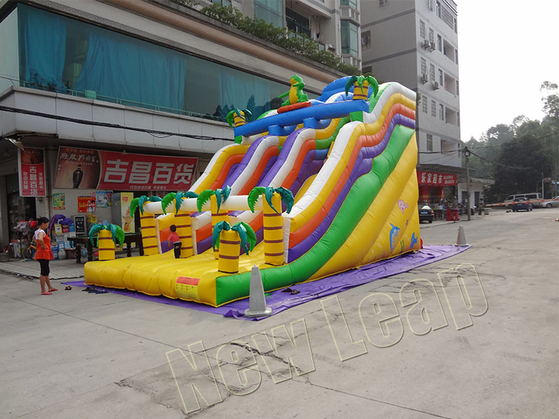 inflatable dinosaur slide