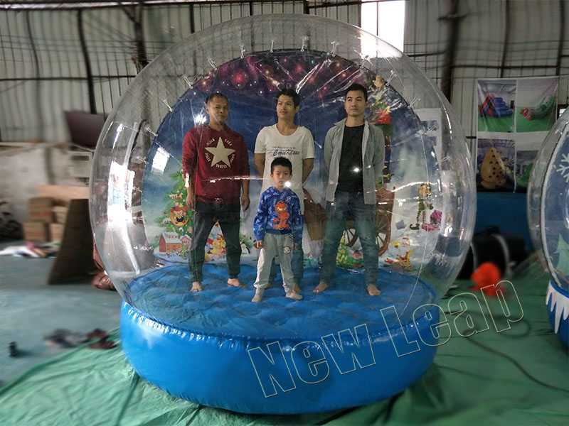 inflatable snow globe