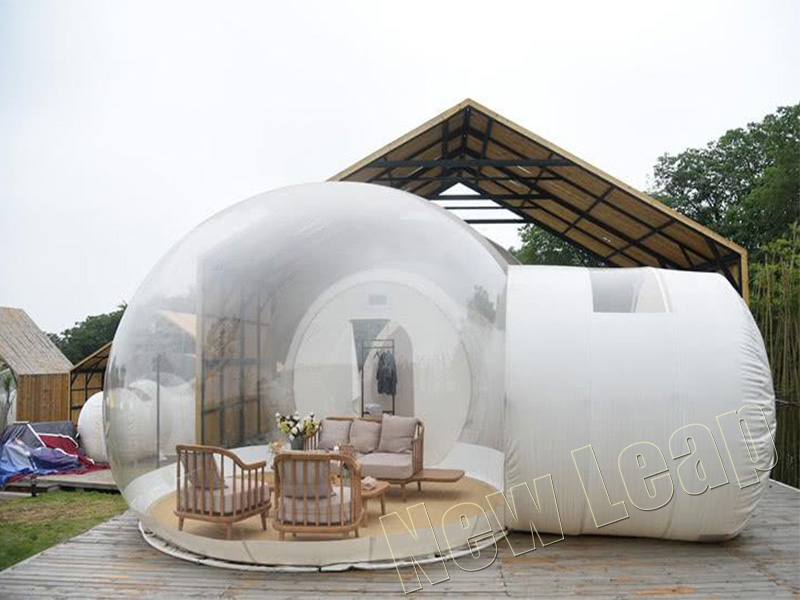 Inflatable bubble dome hotel