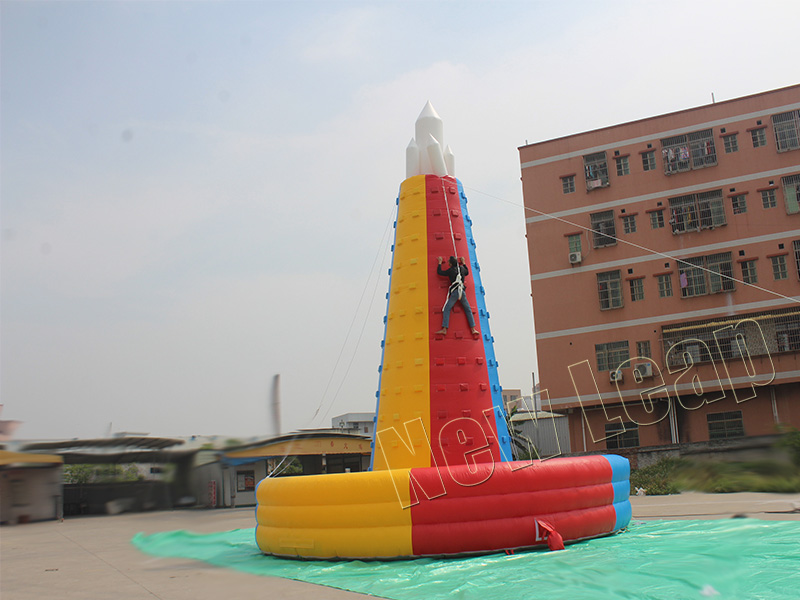 inflatable rock climbing wall