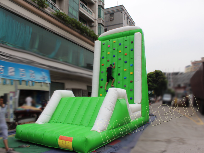 Inflatable climbing wall