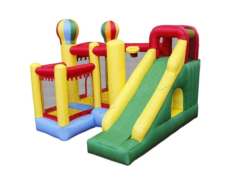 bouncy playhouse with slide