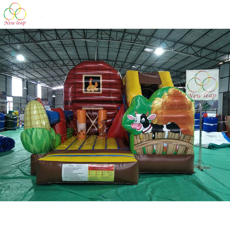 farm inflatable castle combo