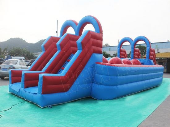 inflatable sports game with slide