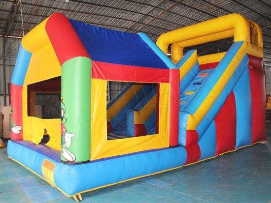 inflatable bounce house with slide