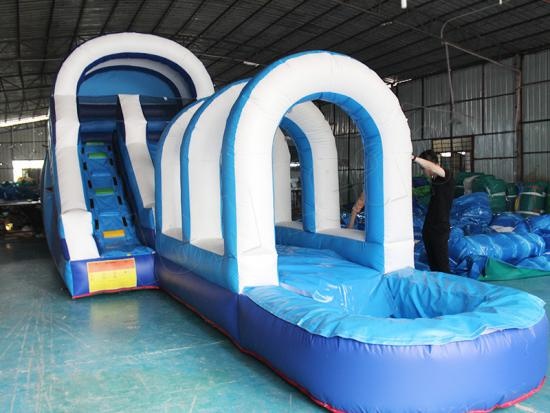 inflatable water slide combo pool