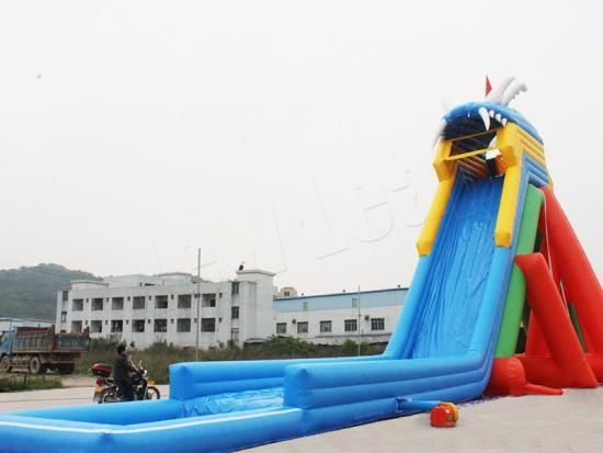 huge inflatable water slide