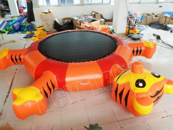 Inflatable water trampoline