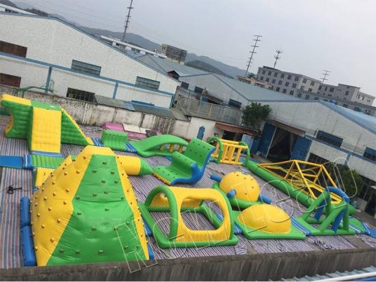 Inflatable water park for adults