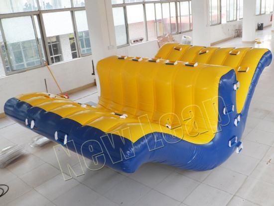 Inflatable seasaw rocker