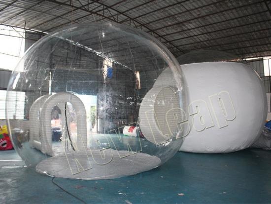 clear inflatable bubble tent