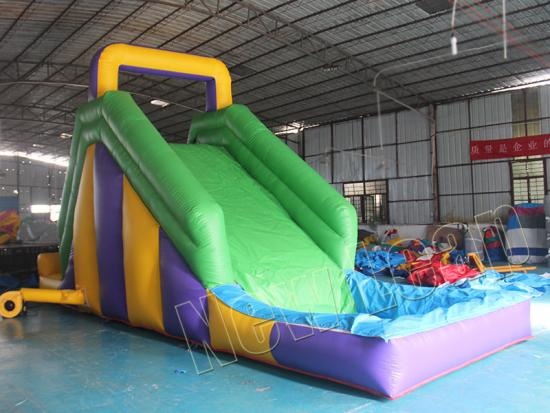 Inflatable water pool slide