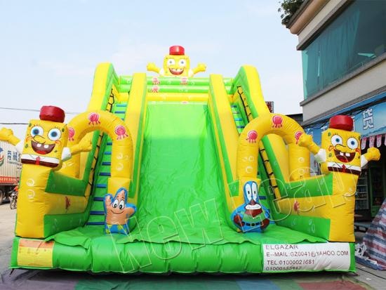 Inflatable bouncer and slide