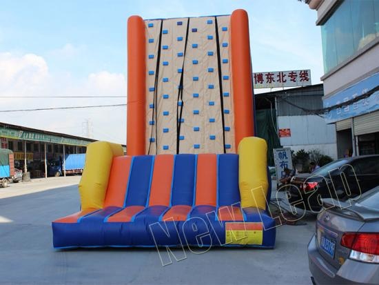 Inflatable rock climbing wall