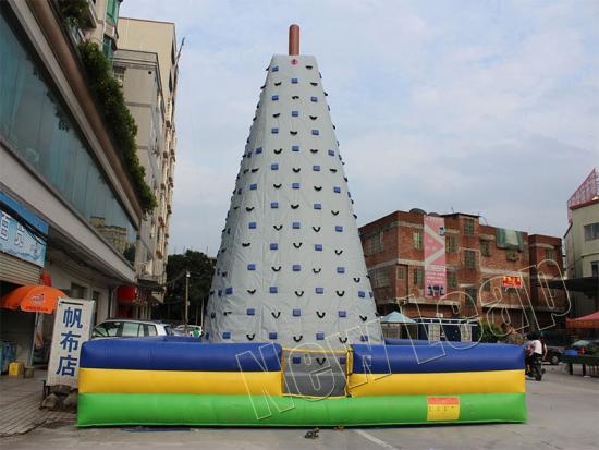 Inflatable rock climbing wall