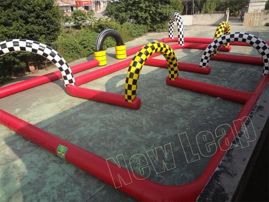 Inflatable race track