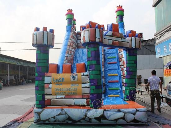 inflatable dry slide