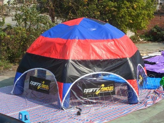 Inflatable air dome tent