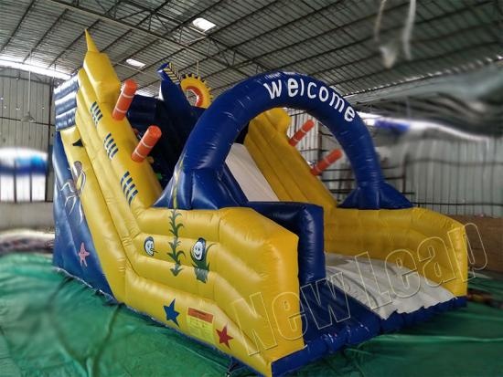 inflatable single lane slide