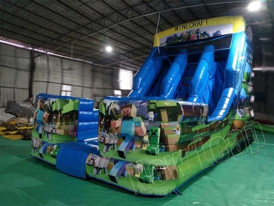 minecraft inflatable slide
