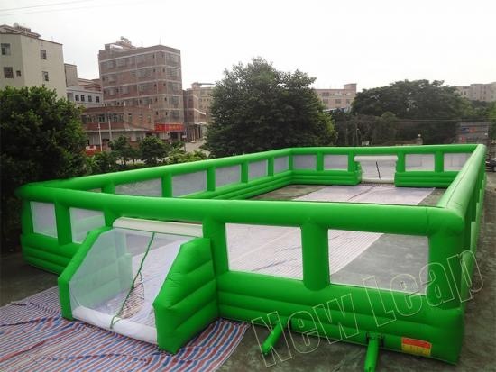 Inflatable soccer field