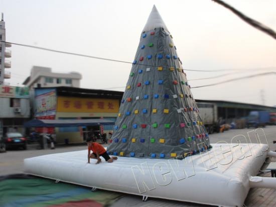 inflatable rock climbing wall