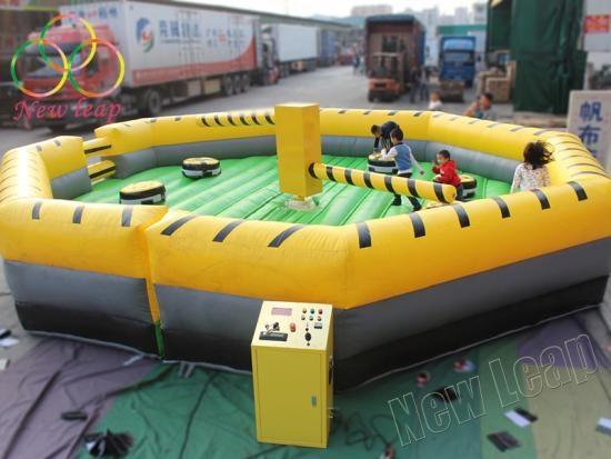 Inflatable wipeout game