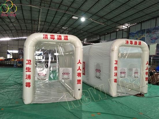 inflatable disinfection channel