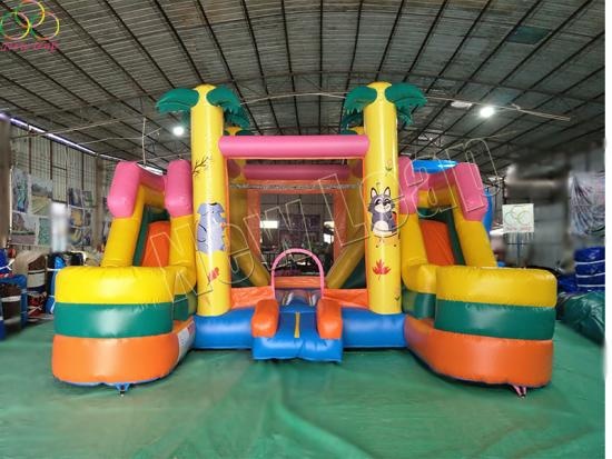 Inflatable bouncy castle