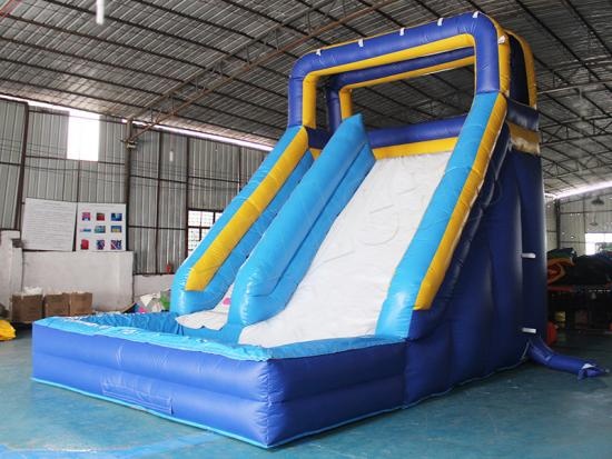 inflatable slide with splash water slide