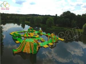 floating inflatable water park