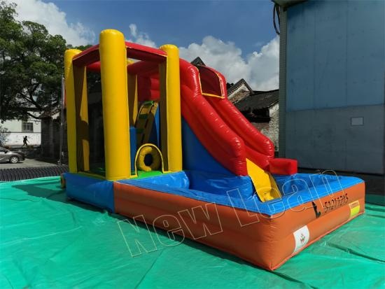 inflatable water slide combo pool