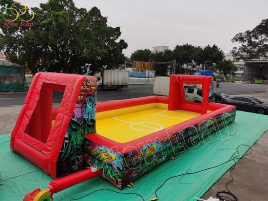 Inflatable soccer field