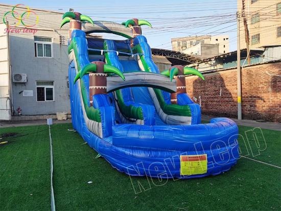 inflatable water slide combo pool