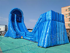 Inflatable zipline/ inflatable dry slide